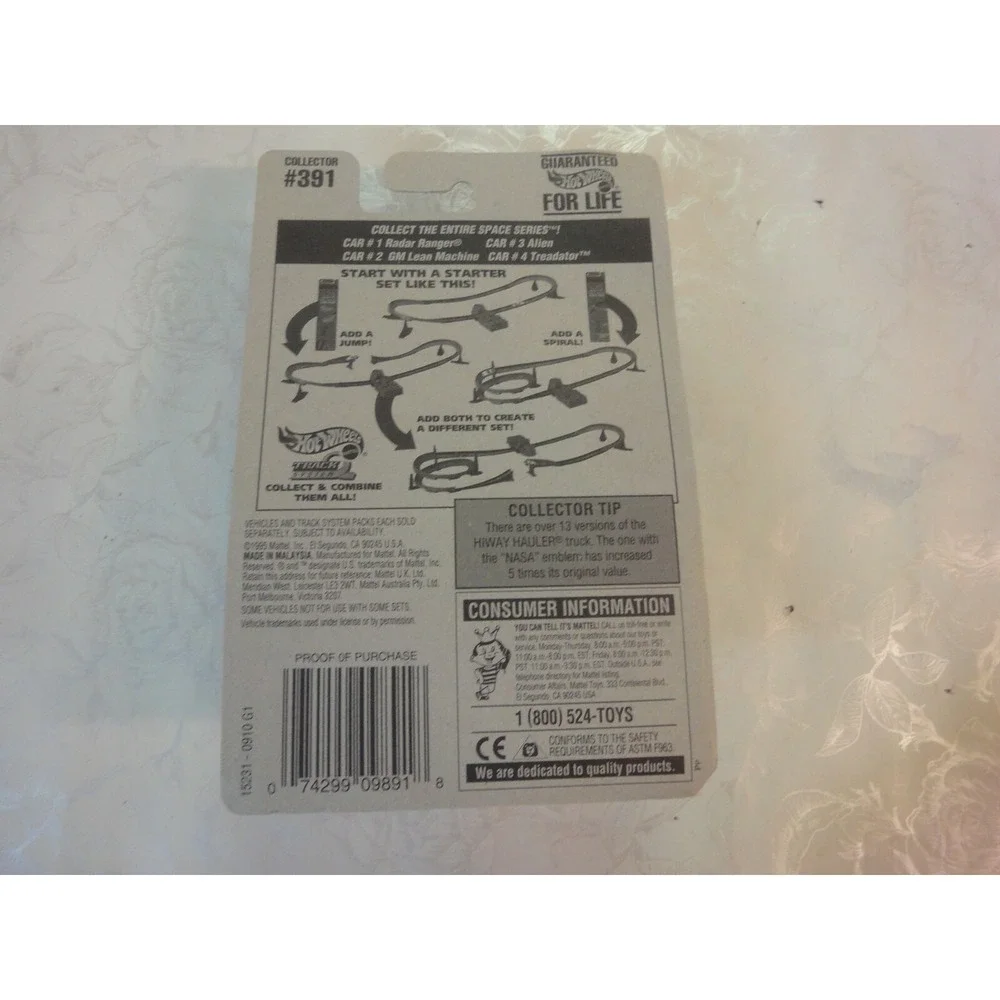 Mattel HOT WHEELS Die‎ cast 15231 Space series Treadator #391 1995 NEW 4 of 4